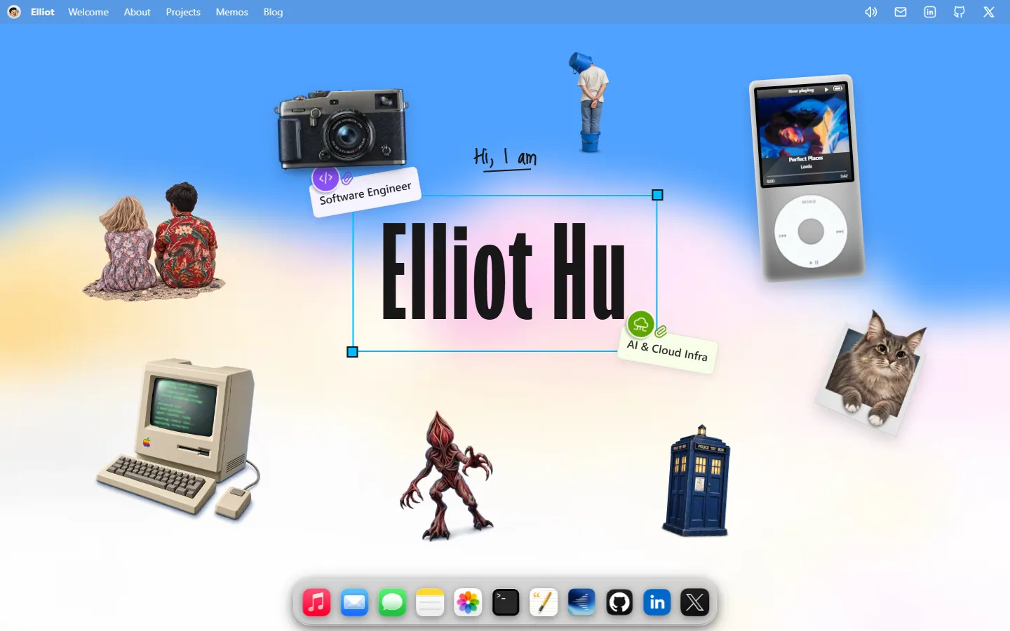 Homepage preview of Elliot Hu