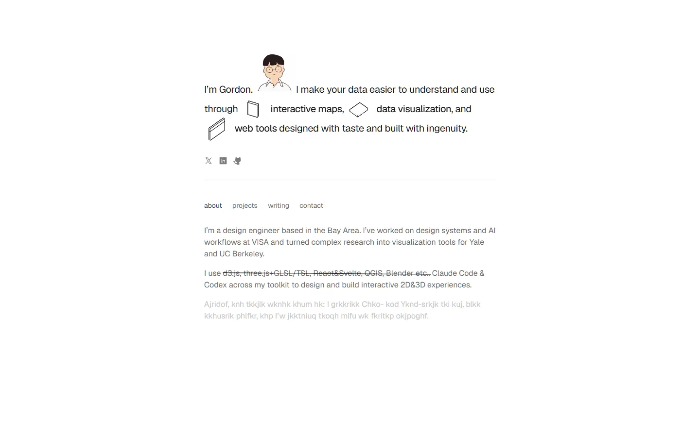 Homepage preview of Gordon Tu