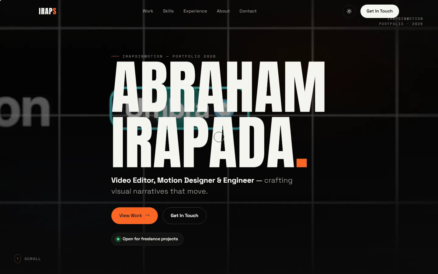 Homepage preview of Irapsinmotion