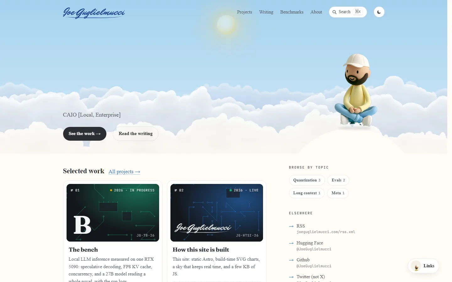Homepage preview of Joe Guglielmucci