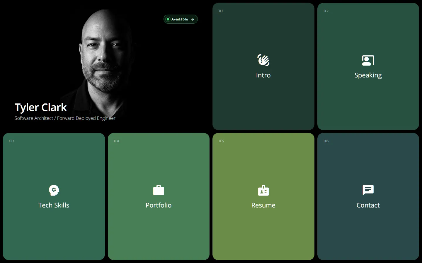 Homepage preview of Tyler Clark